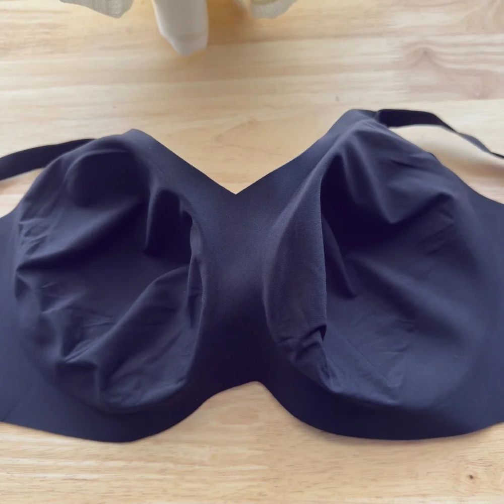 Honeylove Womes CrossOver Bra M++ Black Wireless Bonded Support LWBR0203